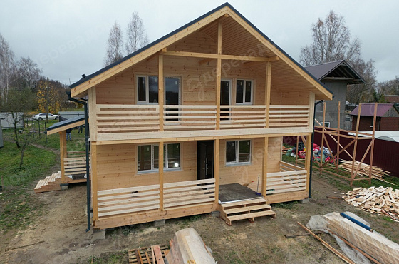 Каркасный дом 11 на 10,5 м. в Калужской области, д. Покровское
